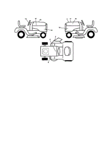Decals parts for Husqvarna Riding Mower Tractor 917279241 from AppliancePartsPros.com