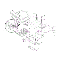 Seat parts for Husqvarna Riding Mower Tractor 917279260 from AppliancePartsPros.com