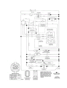 Schematic Diagram parts for Husqvarna Riding Mower Tractor 917279260 from AppliancePartsPros.com