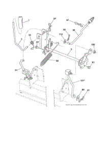 Mower Lift parts for Husqvarna Riding Mower Tractor 917280020 from AppliancePartsPros.com