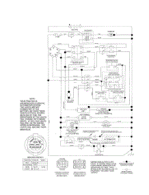 Schematic Diagram parts for Husqvarna Riding Mower Tractor 917280020 from AppliancePartsPros.com