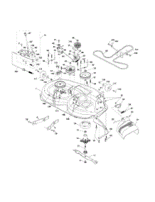 Mower Deck parts for Husqvarna Riding Mower Tractor 917287520 from AppliancePartsPros.com