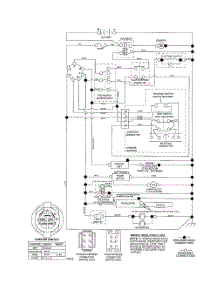 Schematic Diagram-Tractor parts for Husqvarna Riding Mower Tractor 917287520 from AppliancePartsPros.com