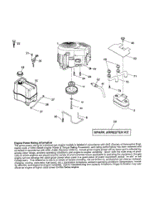 Engine parts for Husqvarna Riding Mower Tractor 917287540 from AppliancePartsPros.com