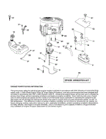 Engine parts for Husqvarna Riding Mower Tractor 917287581 from AppliancePartsPros.com