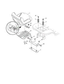 Seat Assembly parts for Husqvarna Riding Mower Tractor 917287581 from AppliancePartsPros.com