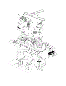 Mower Deck parts for Husqvarna Riding Mower Tractor 917287581 from AppliancePartsPros.com