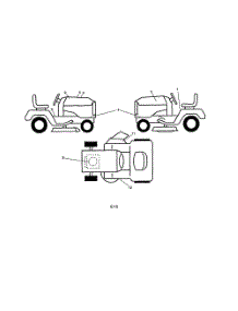 Decals parts for Husqvarna Riding Mower Tractor 917289600 from AppliancePartsPros.com