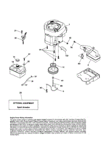 Engine parts for Husqvarna Riding Mower Tractor 917289600 from AppliancePartsPros.com