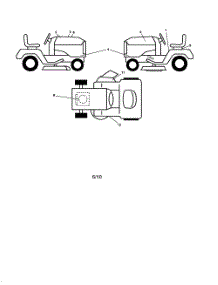 Decals parts for Husqvarna Riding Mower Tractor 917289610 from AppliancePartsPros.com