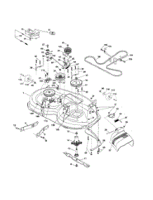 Mower Deck parts for Husqvarna Riding Mower Tractor 917289620 from AppliancePartsPros.com