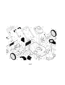 Engine  /  Housing  /  Handle parts for Husqvarna Walk Behind Lawn Mower 917374420 from AppliancePartsPros.com