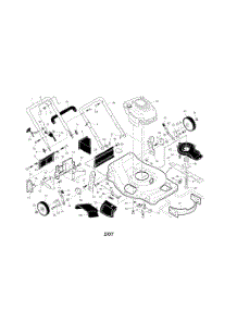 Engine  /  Housing  /  Handle parts for Husqvarna Walk Behind Lawn Mower 917374442 from AppliancePartsPros.com