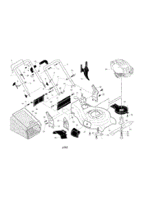 Engine  /  Housing  /  Handle parts for Husqvarna Walk Behind Lawn Mower 917374453 from AppliancePartsPros.com