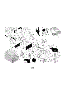 Engine  /  Housing  /  Handle parts for Husqvarna Walk Behind Lawn Mower 917374463 from AppliancePartsPros.com