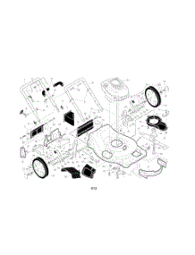 Engine  /  Housing  /  Handle parts for Husqvarna Walk Behind Lawn Mower 917375361 from AppliancePartsPros.com