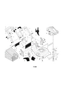 Engine  /  Housing  /  Handle parts for Husqvarna Walk Behind Lawn Mower 917377231 from AppliancePartsPros.com