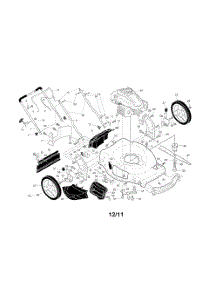 Engine  /  Housing  /  Handle parts for Husqvarna Walk Behind Lawn Mower 917380450 from AppliancePartsPros.com