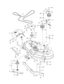 Mower Deck  /  Cutting Deck parts for Husqvarna Riding Mower Tractor 91750662 from AppliancePartsPros.com