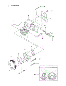 Carburetor  /  Air Filter parts for Husqvarna Chainsaw 952802268 from AppliancePartsPros.com
