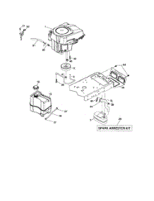 Engine parts for Husqvarna Riding Mower Tractor 96043000301 from AppliancePartsPros.com