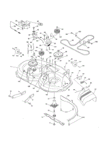 Mower Deck parts for Husqvarna Riding Mower Tractor 96043017100 from AppliancePartsPros.com