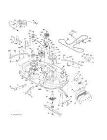Mower Deck parts for Husqvarna Riding Mower Tractor 96043017301 from AppliancePartsPros.com