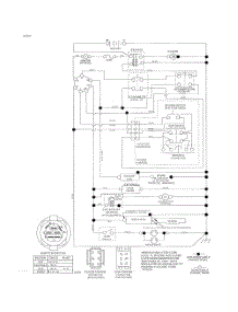 Schematic Diagram parts for Husqvarna Riding Mower Tractor 96043017301 from AppliancePartsPros.com