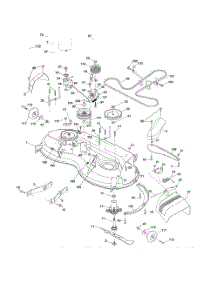 Mower Deck parts for Husqvarna Riding Mower Tractor 96043018101 from AppliancePartsPros.com
