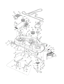Mower Deck parts for Husqvarna Riding Mower Tractor 96043018300 from AppliancePartsPros.com
