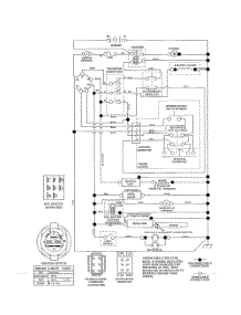 Schematic Diagram parts for Husqvarna Riding Mower Tractor 96043018300 from AppliancePartsPros.com
