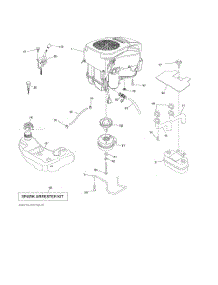 Engine parts for Husqvarna Riding Mower Tractor 96043020300 from AppliancePartsPros.com