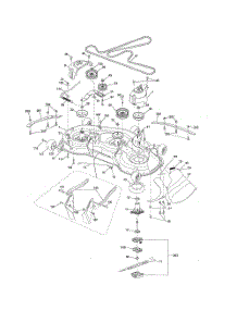 Mower Deck parts for Husqvarna Riding Mower Tractor 96043022400 from AppliancePartsPros.com