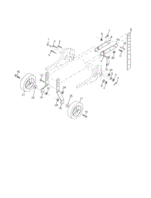 Wheel & Depth Stake parts for Husqvarna Tiller 96083000605 from AppliancePartsPros.com