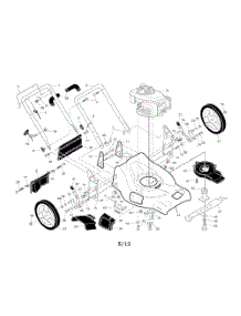 Engine  /  Housing  /  Handle parts for Husqvarna Walk Behind Lawn Mower 96143000108 from AppliancePartsPros.com