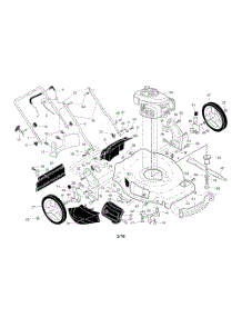 Engine  /  Housing  /  Rear Wheels  /  Handle parts for Husqvarna Walk Behind Lawn Mower 96145000905 from AppliancePartsPros.com