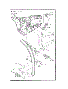 Handle & Controls parts for Husqvarna Chainsaw 965030298 from AppliancePartsPros.com