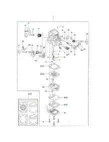 Carburetor Zamac1t-El41 parts for Husqvarna Chainsaw 965167936 from AppliancePartsPros.com