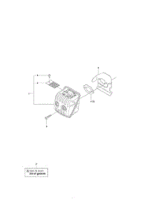 Muffler parts for Husqvarna Chainsaw 965167936 from AppliancePartsPros.com