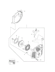 Starter parts for Husqvarna Chainsaw 965167936 from AppliancePartsPros.com