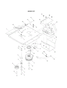 Engine Plate-965881201 parts for Husqvarna Riding Mower Tractor 965881101 from AppliancePartsPros.com