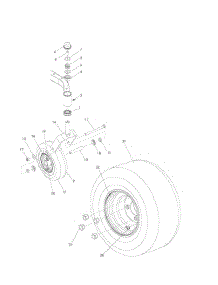 Wheels And Tires parts for Husqvarna Riding Mower Tractor 965881101 from AppliancePartsPros.com