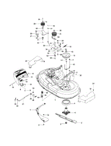 Mower Deck  /  Cutting Deck parts for Husqvarna Riding Mower Tractor 966455801 from AppliancePartsPros.com