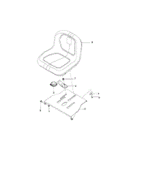 Seat parts for Husqvarna Riding Mower Tractor 966455801 from AppliancePartsPros.com