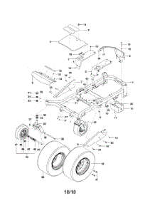 Frame parts for Husqvarna Riding Mower Tractor 966502301 from AppliancePartsPros.com