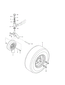 Wheels & Tires parts for Husqvarna Riding Mower Tractor 966612301 from AppliancePartsPros.com