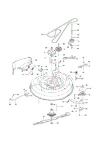 Mower Deck  /  Cutting Deck parts for Husqvarna Riding Mower Tractor 966612301 from AppliancePartsPros.com