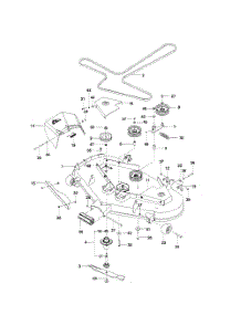 Mower Deck  /  Cutting Deck-52" Deck parts for Husqvarna Riding Mower Tractor 966613101 from AppliancePartsPros.com