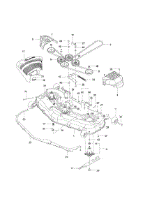 Mower Deck  /  Cutting Deck parts for Husqvarna Riding Mower Tractor 966659301 from AppliancePartsPros.com