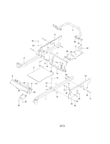Frame parts for Husqvarna Riding Mower Tractor 966809001 from AppliancePartsPros.com